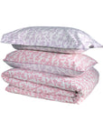 luxury percale bedding lilac pink ditsy floral duvet cover set