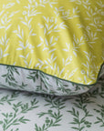 Pure Percale Bedding Olive Green & Yellow Ditsy Floral Duvet Cover Set