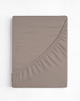 100% Cotton Extra Deep Pocket Mink Brown Fitted Sheet