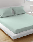 One Pair Cotton Mint Green Oxford Pillowcase - Pillow Cover