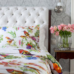 Mira Flowers Pastoral Cotton Percale Floral Duvet Cover Bedding Set