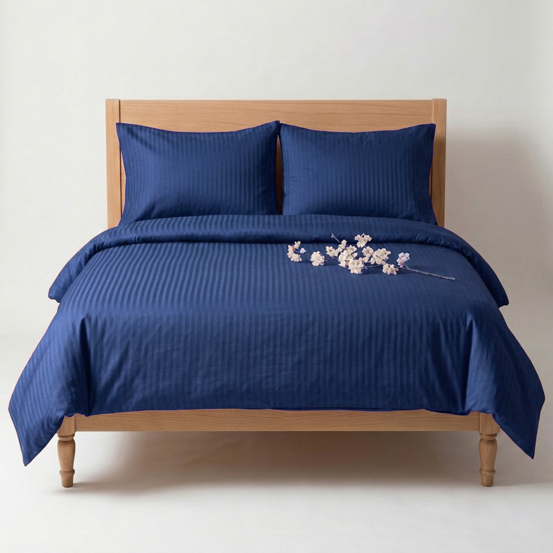 navy blue sateen duvet cover bedding set bundle 02