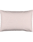 One Pair Oslo Blush Chevron 100% Cotton Standard Pillowcase Pair