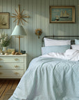 oslo duck egg chevron duvet cover set