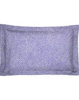 Une paire de taies d'oreiller Oxford 100 % percale de coton 200 fils à pois violets