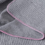 Recycled Grey Super Soft & Warm Waffle Sofa Throw Blanket Bedspread