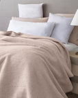 Recycled Light Brown Super Soft & Warm Sofa Throw Blanket Bedspread