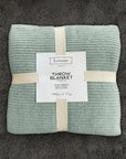 Recycled Mint Green Super Soft & Warm Sofa Throw Blanket Bedspread