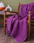 Recycled Pink Fuchsia Super Soft & Warm Sofa Throw Blanket Bedspread
