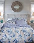 sevilla blue floral duvet cover set