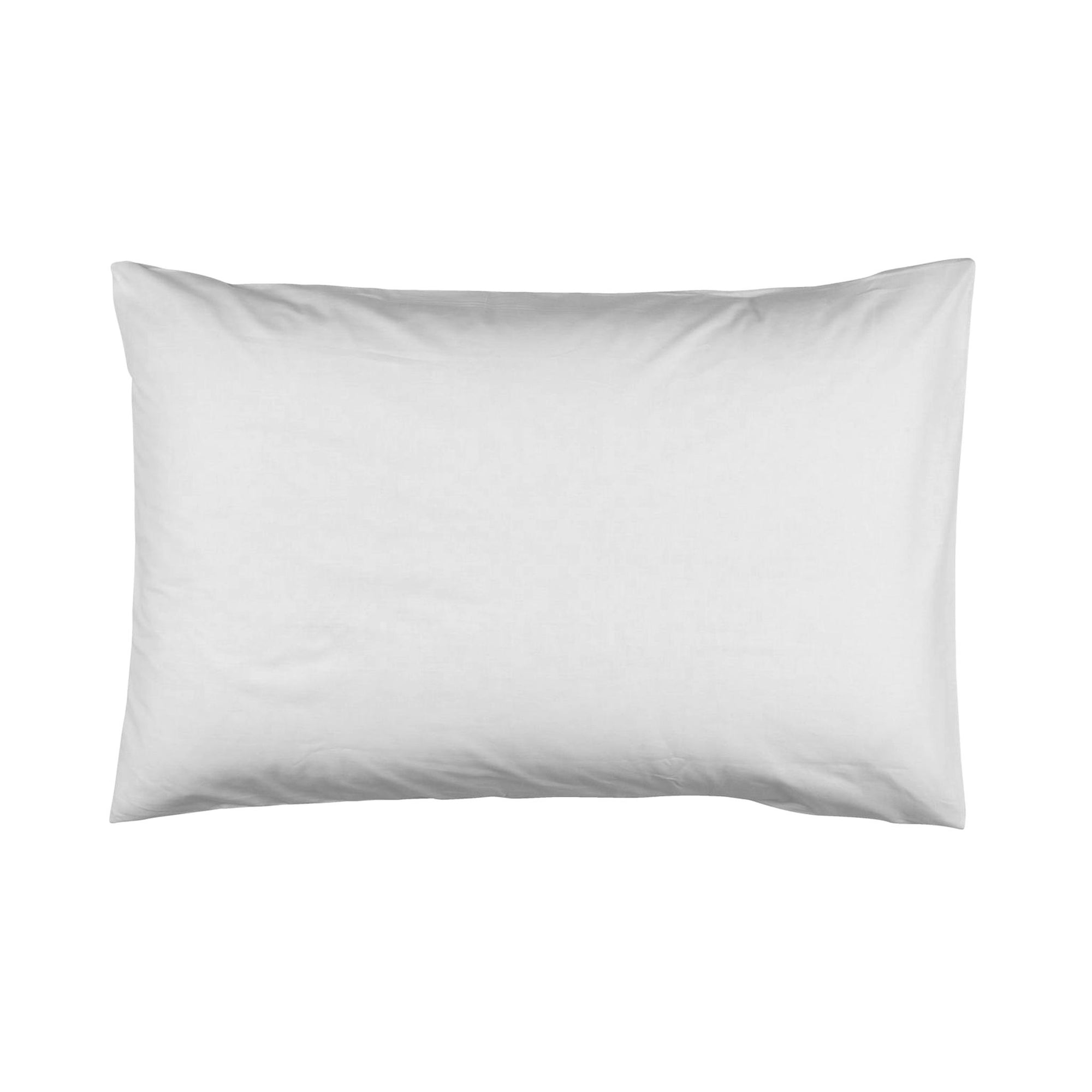 a white standard pillowcase 50x75