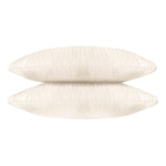 Pearl White Striped 100% Cotton Sateen Standard Pillowcase