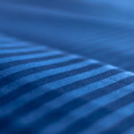 Navy Blue Striped 100% Cotton Sateen Standard Pillowcase