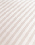Cream Striped 100% Cotton Sateen Flat Sheet