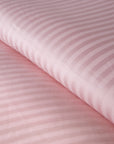 One Piece Blush Striped 100% Cotton Sateen Duvet Cover