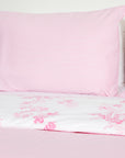 Sevilla Pink Floral Cotton Duvet Cover Bedding Set