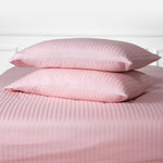 Blush Striped 100% Cotton Sateen Standard Pillowcase