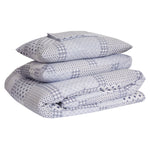 Cumbus Blue-Grey Patchwork Cotton Duvet Cover Bedding Set