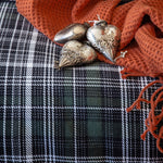 Flannel Green Plaid Brushed Cotton Duvet Cover Bedding Set