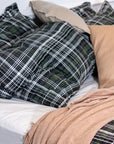 Bettwäsche-Set aus gebürsteter Baumwolle mit Flanell-Karomuster