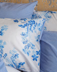 Sevilla Blue Floral Cotton Duvet Cover Bedding Set